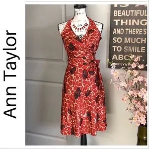 Stunning Ann Taylor Floral Halter Dress